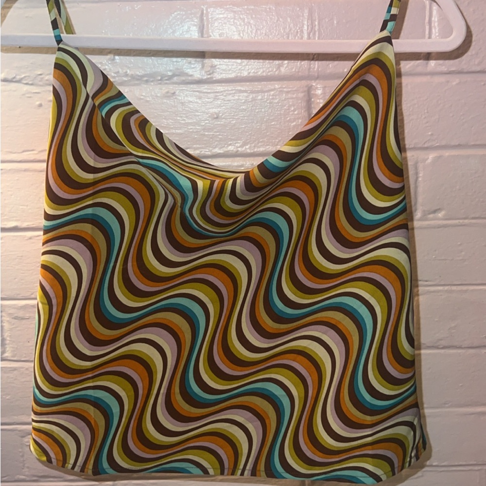 Multicolor Swirl Pattern Women's Blouse